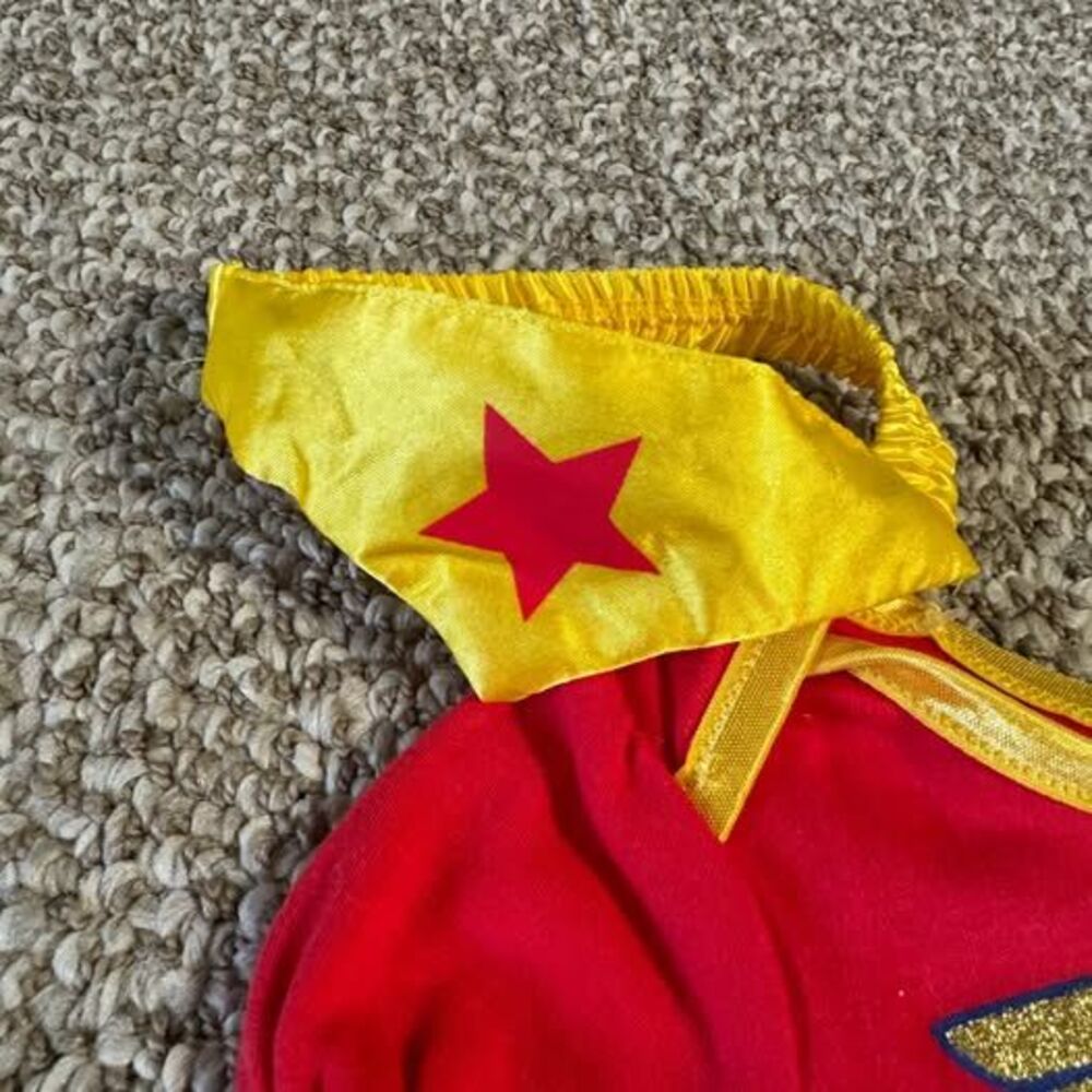 DC Wonder Woman Baby Girl Costume Tutu Bodysuit Cape Headband 3-6 Months - Picture 5 of 6